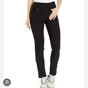 Women's Callaway Tech Stretch Nylon pull on Golf Pants, L/29, EUC, Black